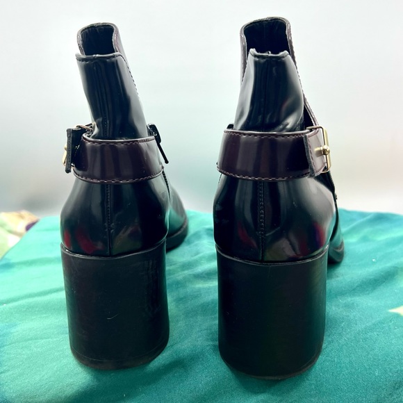 Zara Maroon/Black ankle boots - Picture 5 of 9